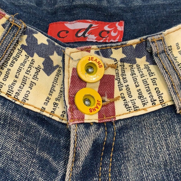 C D C Low Rise Shortie Jean Shorts Size 27 - Picture 4 of 8